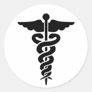 Adesivo Símbolo médico Caduceus