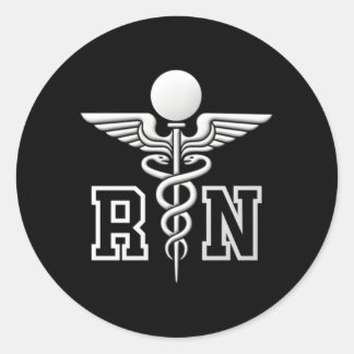 Adesivo Símbolo Médico de Enfermeiro Caduceus Registrado R