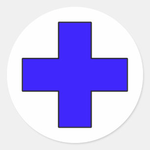 Adesivo Símbolo médico transversal médico da guarda das
