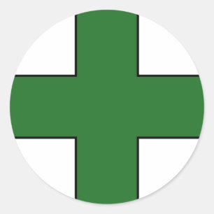 Adesivo Símbolo médico transversal médico da guarda das