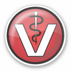 Adesivo Símbolo Médico Veterinário