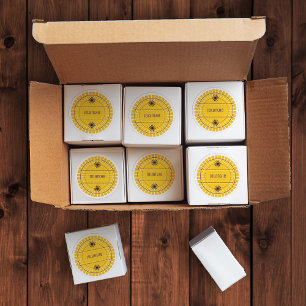 Adesivo Símbolo Moderno do Sol Amarelo e Púrpura Zodiac Pe