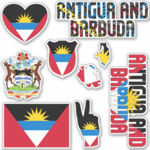 Adesivo Símbolo Nacional Incrível Antígua e Barbuda