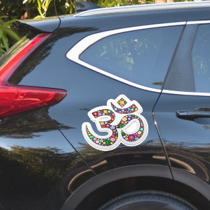 Adesivo Símbolo Namaste Floral Yoga