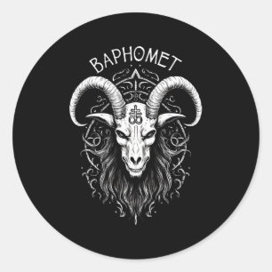 Adesivo Símbolo Occulto Gótico Leviatã Cruzado Do Satanism