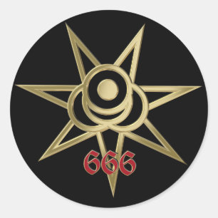 Adesivo Símbolo oculto septagram