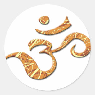 Adesivo Símbolo Ohm em bronze (adesivo)