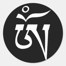 Adesivo Símbolo Om Escrita do Idioma Tibetano