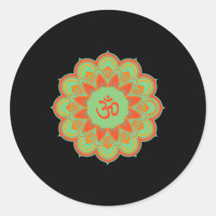 Adesivo Símbolo Om Ohm Aum Mandala Presente Espiritual Iog