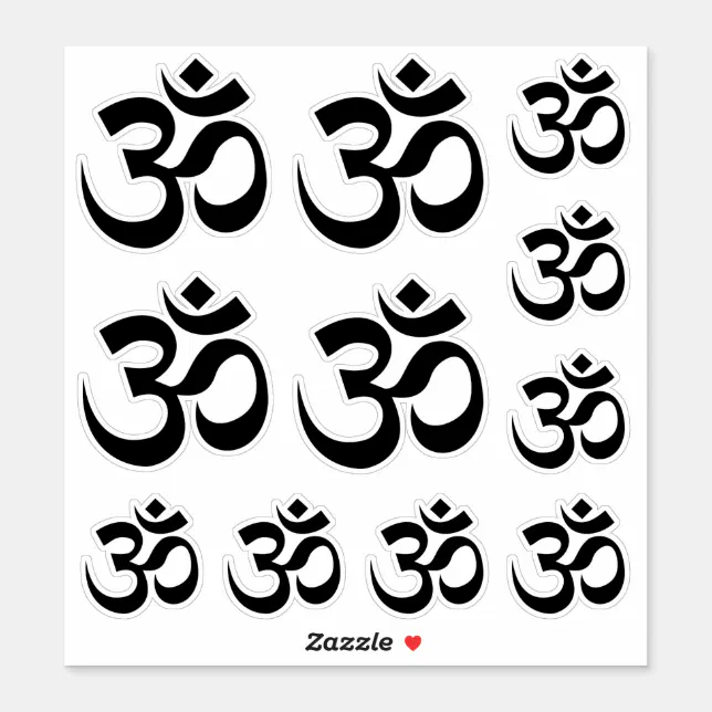 Adesivo Símbolo Om Ohm Yoga Budismo Espiritual