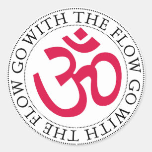 Adesivo Símbolo Om & Slogan