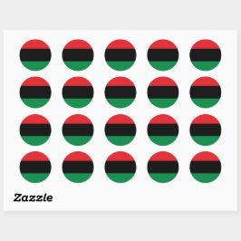 Adesivo Símbolo Pan-Africano Flag & UNIA / fã esportivo