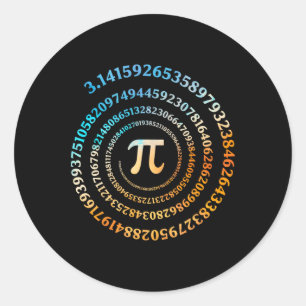 Adesivo Símbolo Pi-Day Retroativo Número Pi 3.14 Pi Dia M