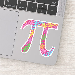 Adesivo Símbolo Pi Primavera Pi Floral Colorido