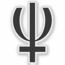 Adesivo Símbolo Planeta Netuno (preto)