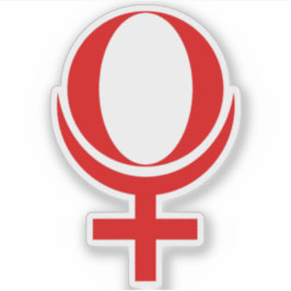 Adesivo Símbolo Planeta Plutão (vermelho)