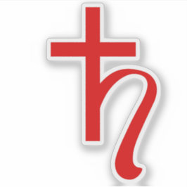 Adesivo Símbolo Planeta Saturno (vermelho)