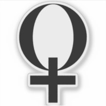 Símbolo Planeta Vênus (preto)