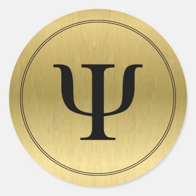 Adesivo Símbolo Psi Psicólogo (Frente)