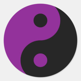 Adesivo Símbolo Purple Yin Yang