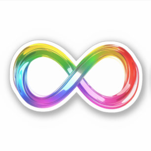 Adesivo Símbolo Rainbow Inifinity