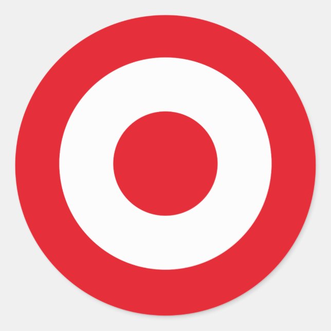 Adesivo Símbolo redondo do exército da bandeira turca (Frente)