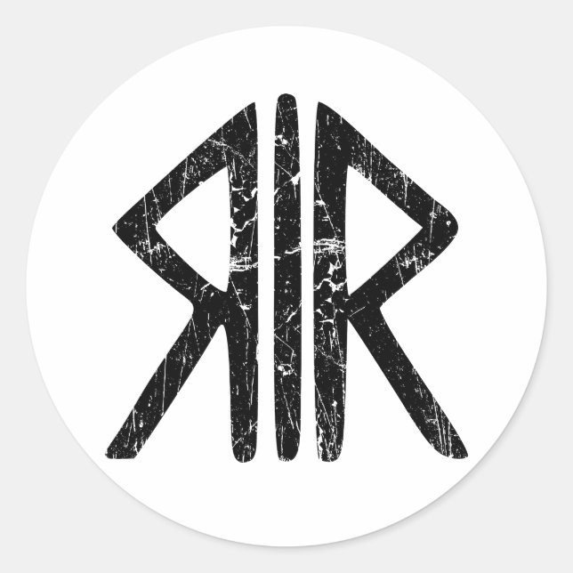 Adesivo Símbolo religioso dos Deuses da Via Romana Antigui (Frente)