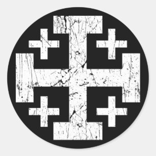 Adesivo símbolo religioso monótono terrestre Jerusalém P