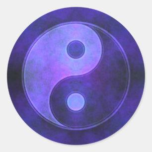 Adesivo Símbolo roxo de Yin Yang