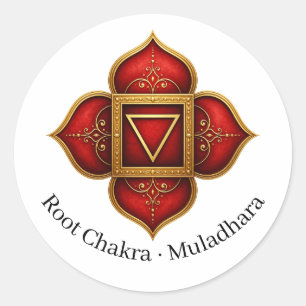 Adesivo Símbolo Sagrado do Chakra Raiz Muladhara