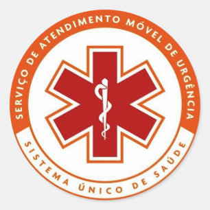 Adesivo símbolo SAMU 192