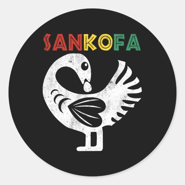 Adesivo Símbolo Sankofa 11 Gana Adinkra Sankofa (Frente)