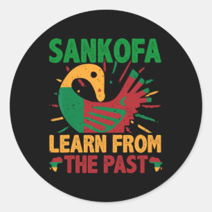 Adesivo Símbolo Sankofa e Adinkra Gana para a História Neg