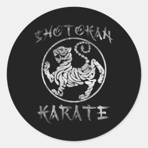 Adesivo Símbolo Shotokan Karate Tiger Dojo Training Kanji 