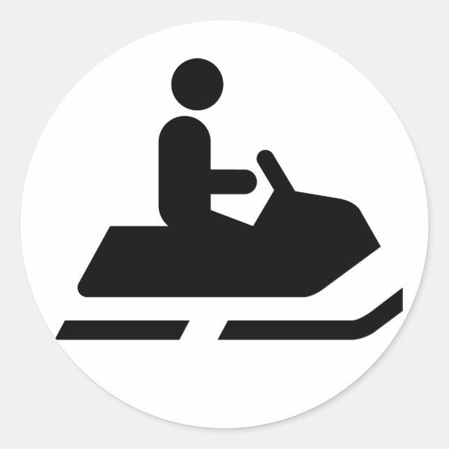 Adesivo Símbolo Snowmobile Sticker (Frente)