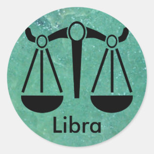 Adesivo Símbolo Sticke da escala do horóscopo do Libra d