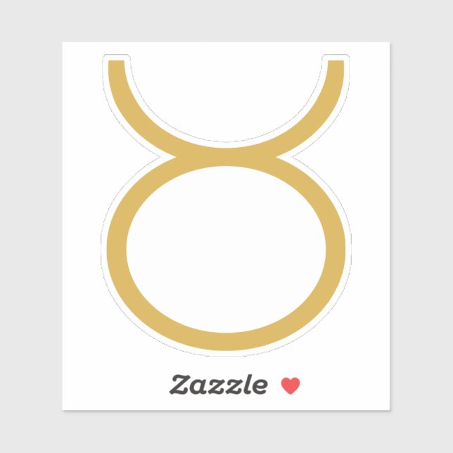 Adesivo Símbolo Taurus Zodiac (Folha)