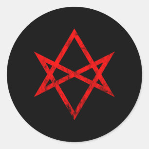 Adesivo Símbolo Thelema Thelemite Unicursal Hexagram Occul