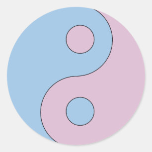 Adesivo Símbolo Transgender Yin Yang