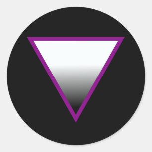 ADESIVO SÍMBOLO TRIÂNGULO ASEXUAL 3D