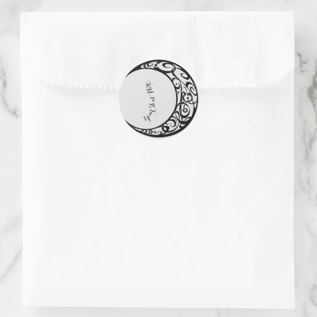 Adesivo Símbolo Tribal da Lua Personalizado (Bolsa)
