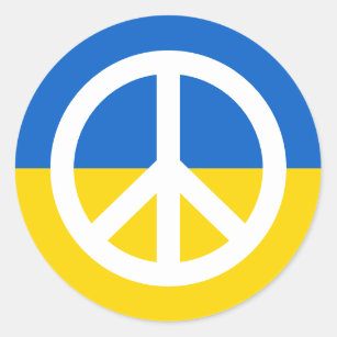 Adesivo Símbolo ucraniano de paz Símbolo ucraniano anti-gu