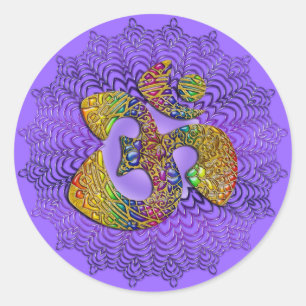 Adesivo Símbolo Universal OM / AUM - Ornamento