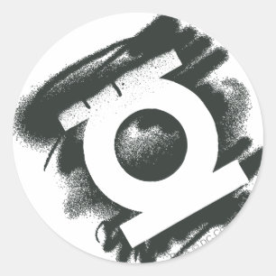 Adesivo Símbolo verde do pulverizador da lanterna