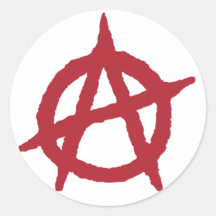 Adesivo Símbolo vermelho da anarquia