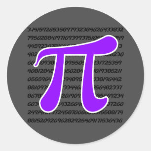 Adesivo Símbolo Violet Purple Pi