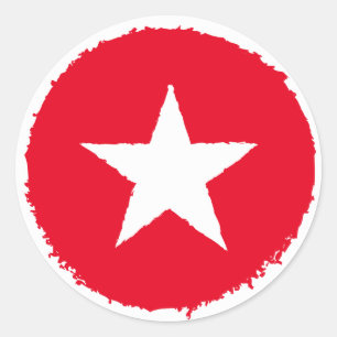 Adesivo Símbolo White Star Guerra do Exército Patriótic