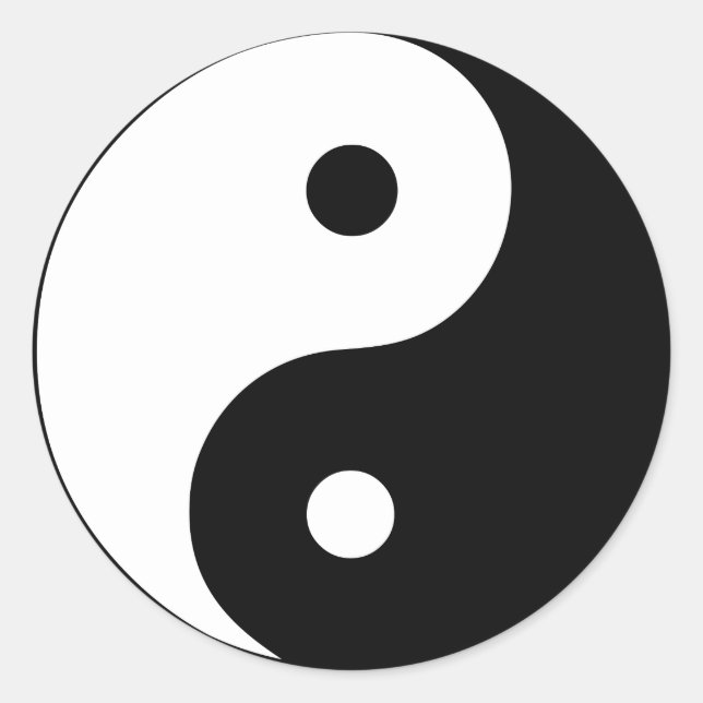 Adesivo Símbolo Yin Yang: (Frente)