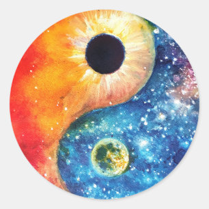 Adesivo símbolo yin-yang