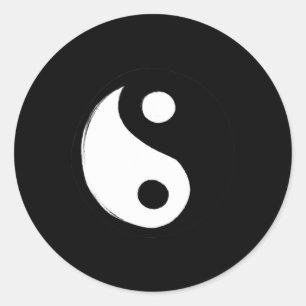 Adesivo Símbolo Yin Yang Design Retro anos 90 Diversão Yin